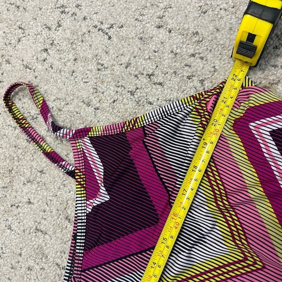 Penningtons feel pretty 3X mint/new condition Pink and Gray Chevron Maxi Dress - Picture 7 of 15